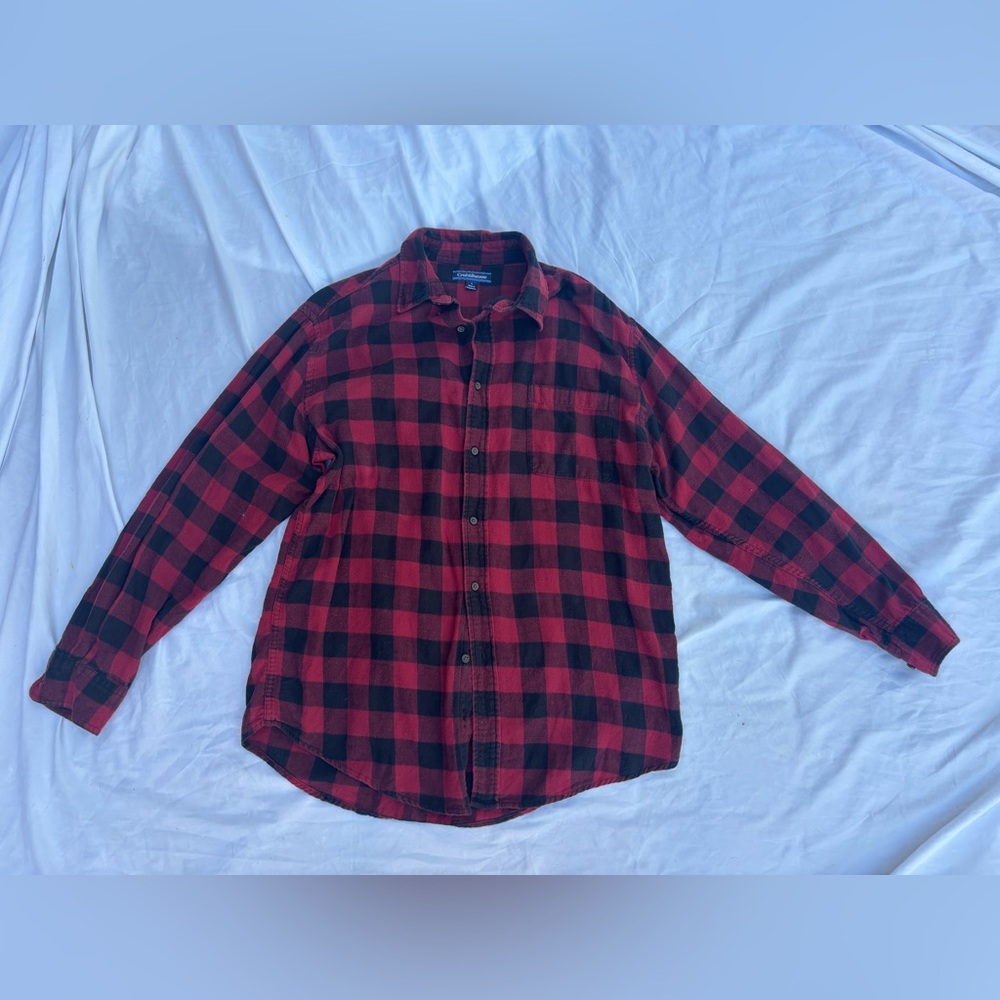 Croft & Barrow Red and Black Checkered Shirt